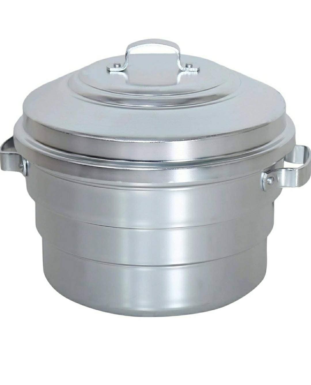Kumar Aluminium Standard Idli Maker Satti 25 Pot Large Size Cooker (Silver)
