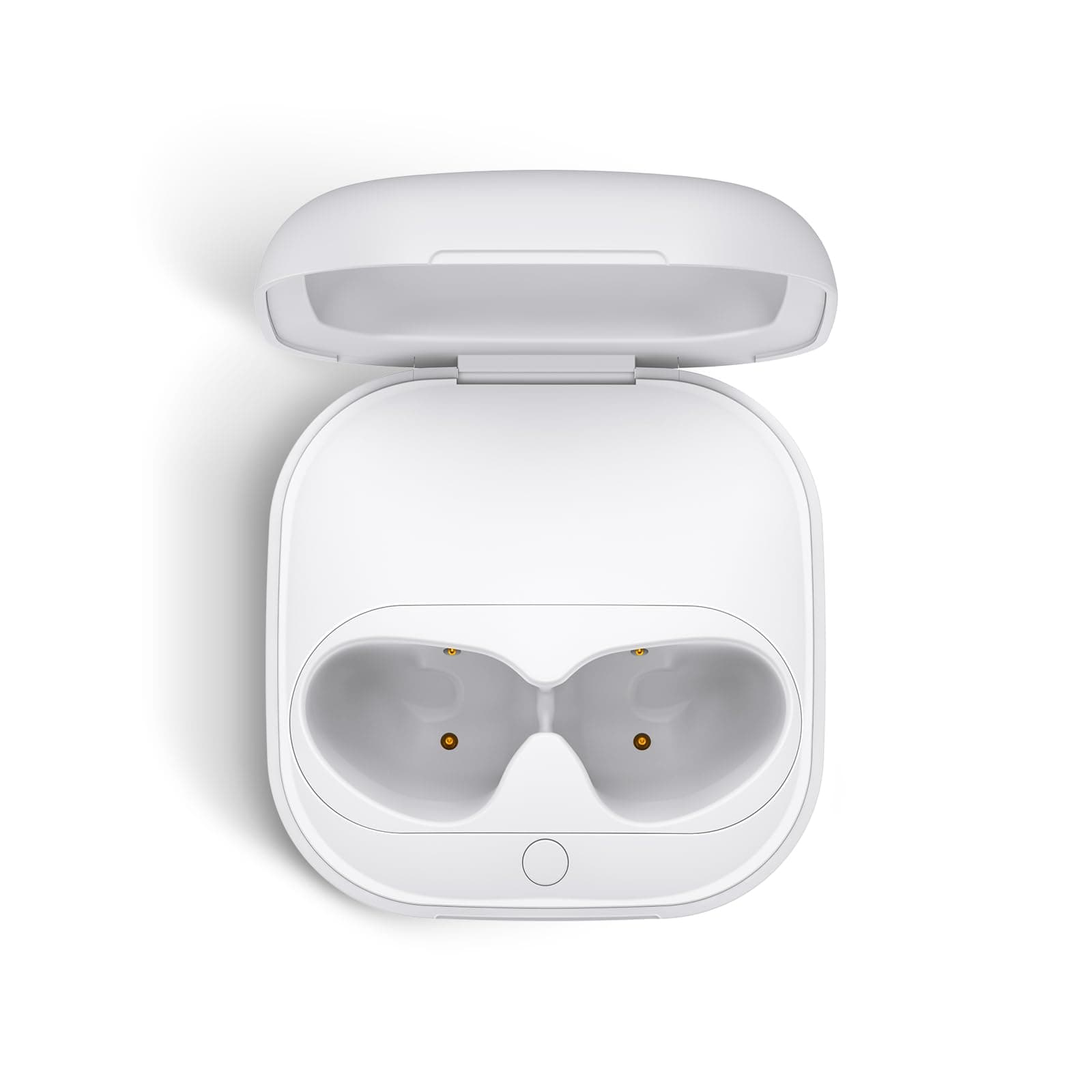 Jinstyles Wireless Charging Case Compatible for Beats Fit Pro, Portable Charger Case Replacement with Bluetooth Pairing Sync Button, 700mAh Built-in Battery (Not Included Earbuds) (White)