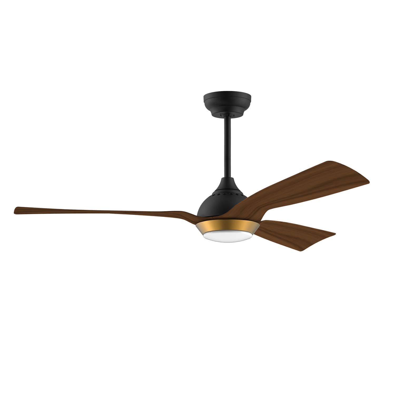 52-Inch Downrod Mount Ceiling Fan with Light & Remote for Indoor/Outdoor