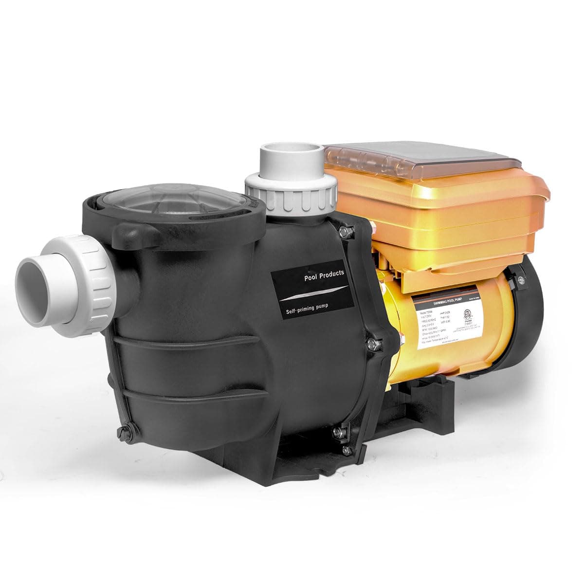 - XtremepowerUS 1.5HP High Flow Variable Speed Pool Pump Intelligent Control Panel Swimming Pool Pump Inground with 2" Inch Fitting Adapter Slip-On Set, 230V