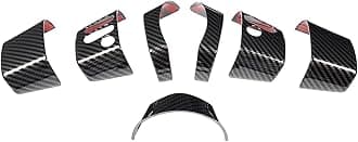Fit for Toyot@ FJ Cruiser 2007-2021 Center Console Button Cover, ABS Car Center Console Panel Protection Frame Molding Sticker Trim, 7PCS (Carbon Fiber Pattern)