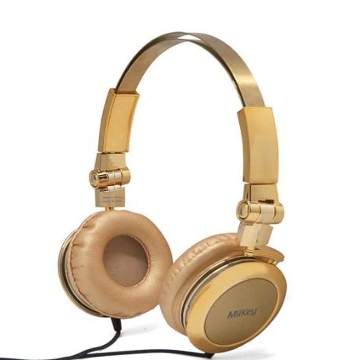 MiiKey MiiBling Headphones - Gold