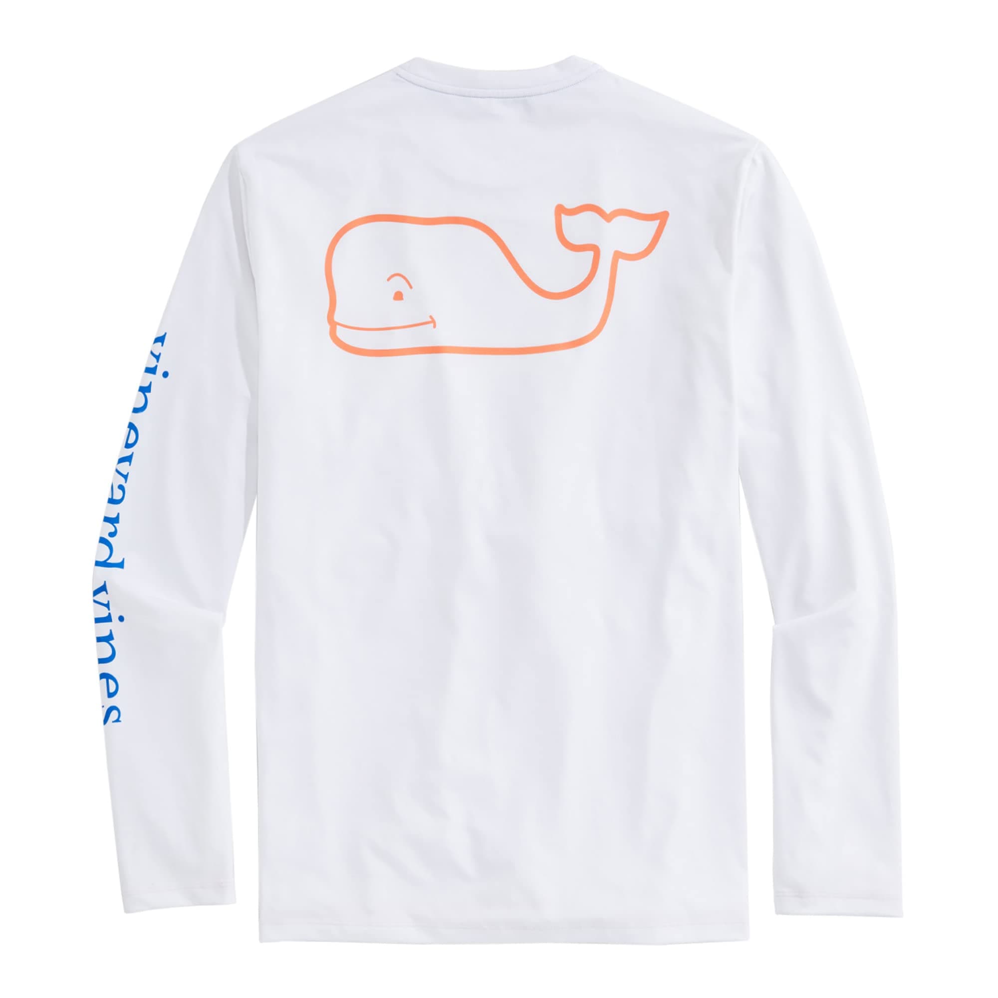 Mens Vintage Whale Long-Sleeve Pocket Tee
