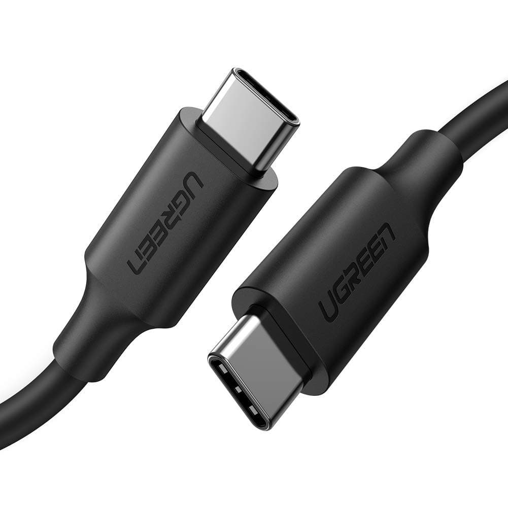 UGREEN USB C to C 3.1 Gen 2 Charging Cable 10GBps Type C Fast Charger 100W Braided Cord compatible for 2018 iPad Pro,Google Pixel 2 XL,Samsung Galaxy S8 Plus S9,Nintendo Switch,LG V20 V30 G6-1Meter