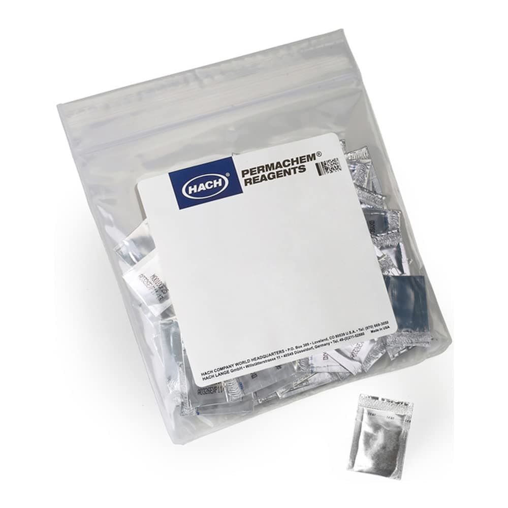 Hach DPD Total Chlorine Reagent Powder Pillows, 5 mL, Pack of 50, Range up to 3.5 mg/L Cl₂, USEPA Accepted Method 8167, Drinking Water & Wastewater Analysis, for Use with Colorimeter, 2198246