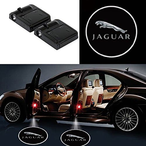 bearfire 2 Pcs Wireless Car Door Led Welcome Laser Projector Logo Light Ghost Shadow Light Lamp Logos (Jaguar)
