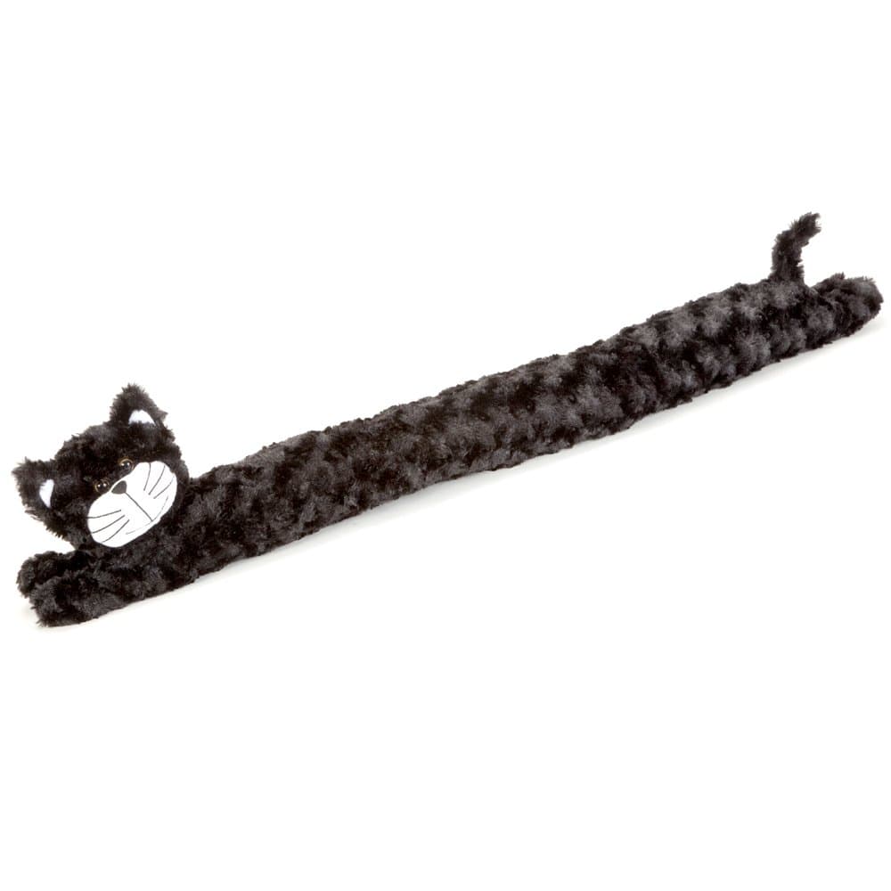 Bits and Pieces - Plush Cat Door Draft Stopper - Door and Window Breeze Guard - Keep Heat in and Cold Out