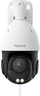 – Reolink Smart 4K/8MP UHD PTZ Dome Security Camera with Cutting-Edge 16X 3D Optical Zoom, Spotlights Color Night Vision, Person/Vehicle/Animal Detection, Two-Way Audio, 24/7 Recording, RLC-823S2