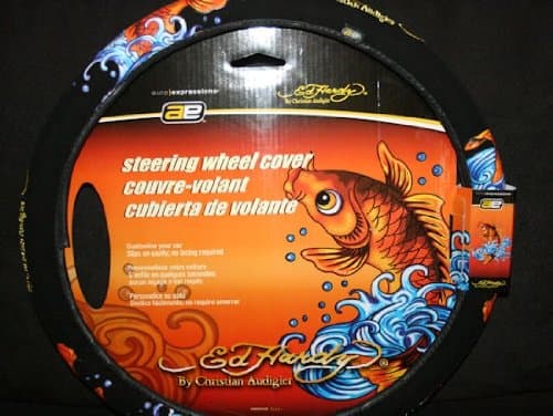 Ed Hardy Koi Fish Steering Wheel Cover
