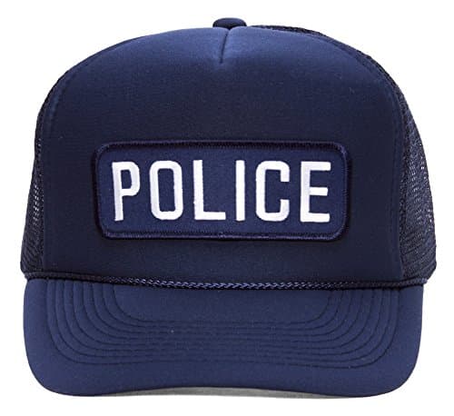 Military Patch Adjustable Trucker Hats - POLICE