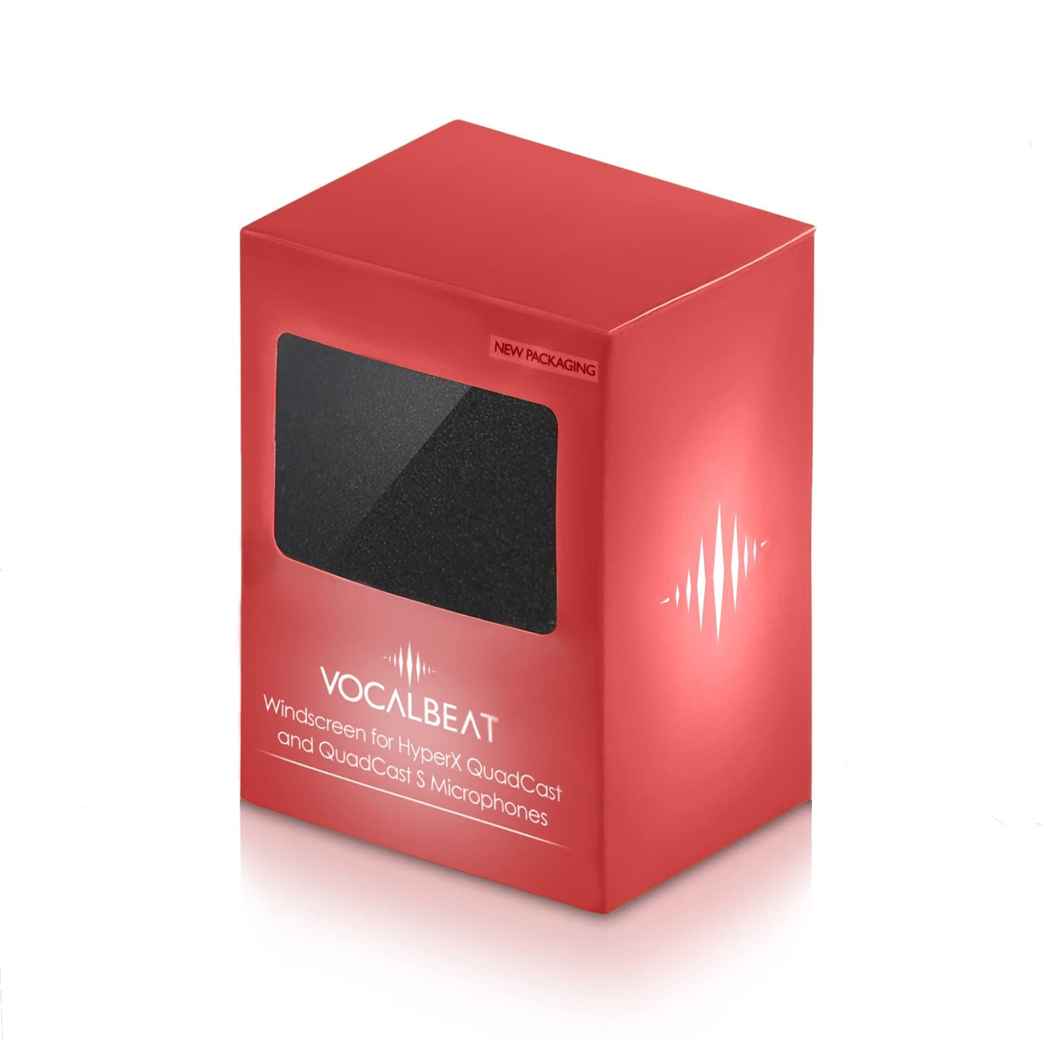 Foam Windscreen for HyperX QuadCast S - Microphone Pop Filter for Hyper X Quad Cast USB Microphone - Pop Guard Microphone Cover Filter Records Recording Vibrations and White Noise