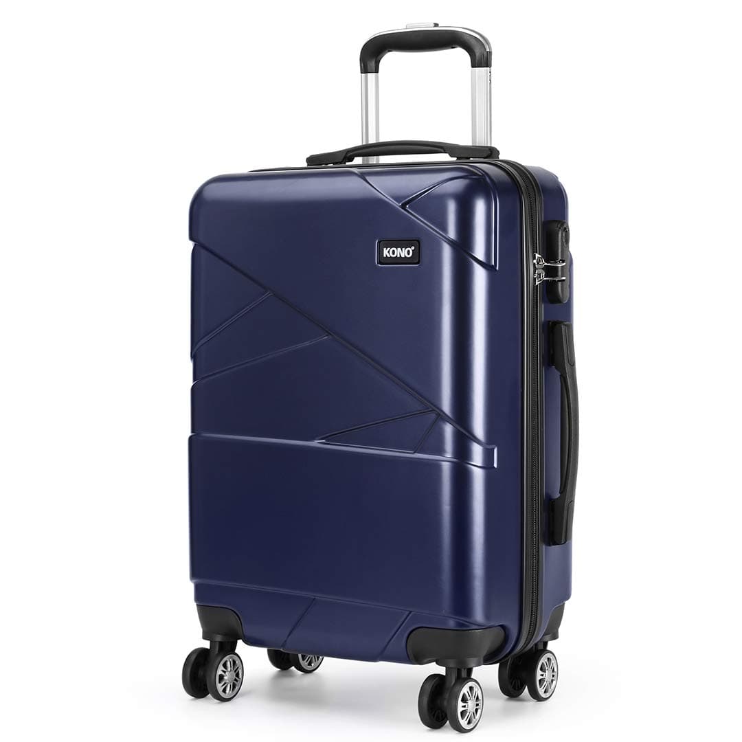 Suitcase Super Lightweight Hard Shell PC Luggage 4 Spinner Wheel Travel Trolley Case 20” Hand Luggage Cabin Carry-On