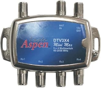 Eagle Aspen DTV3X4 DirecTV-Approved Min-Max 3-In/4-Out Multiswitch