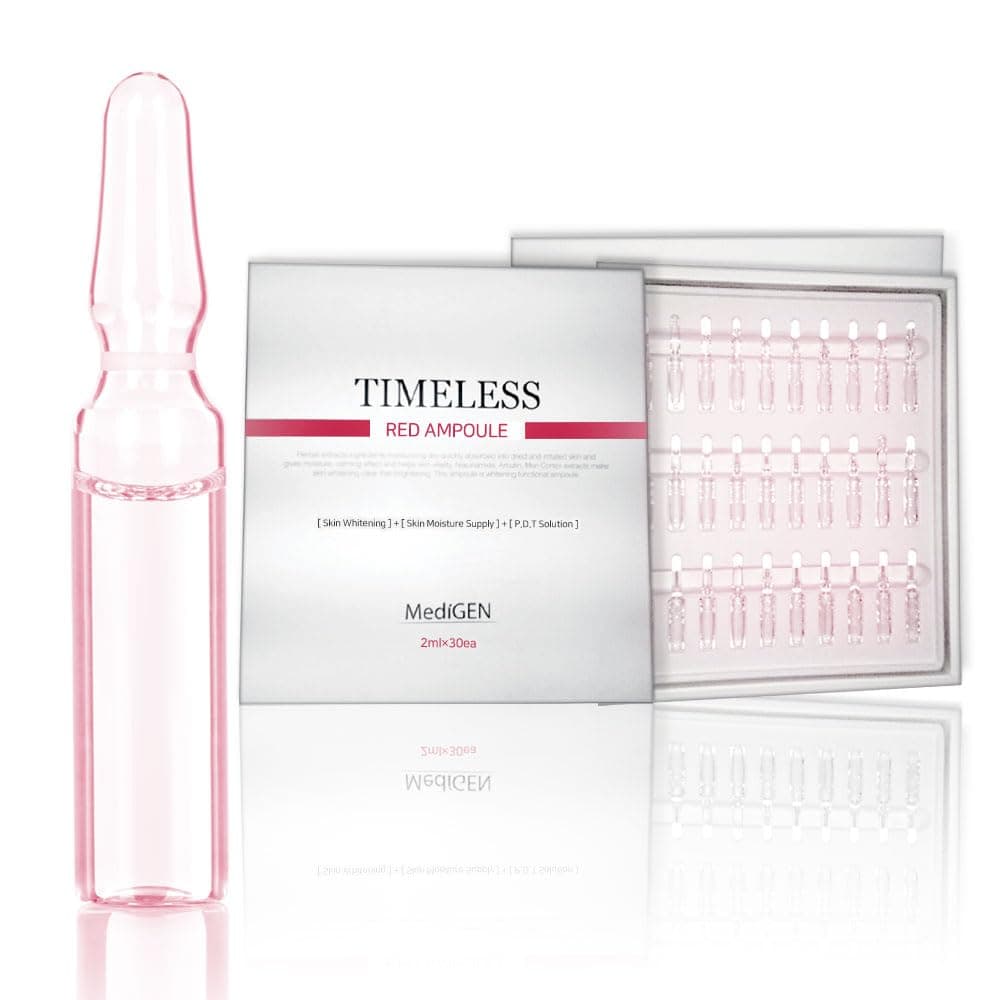 Timeless Red Ampoule 2ml * 30ea PDT Solution. Skin Wrinkle improve Moisture supply Korean Aesthetic Cosmetics