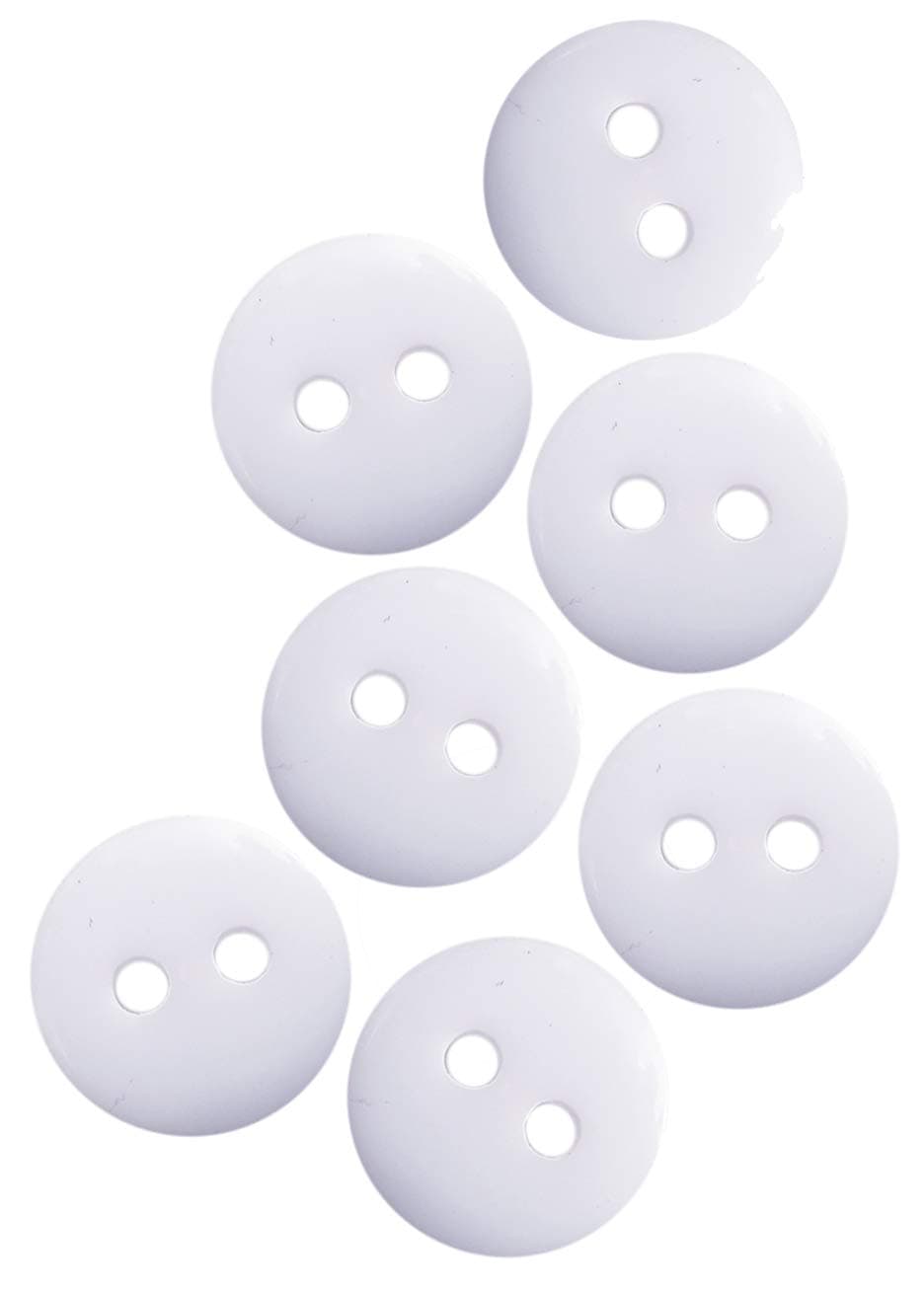 Nesha Design ComponentsNDC Arctic White Sewing Craft Buttons 100 Pack