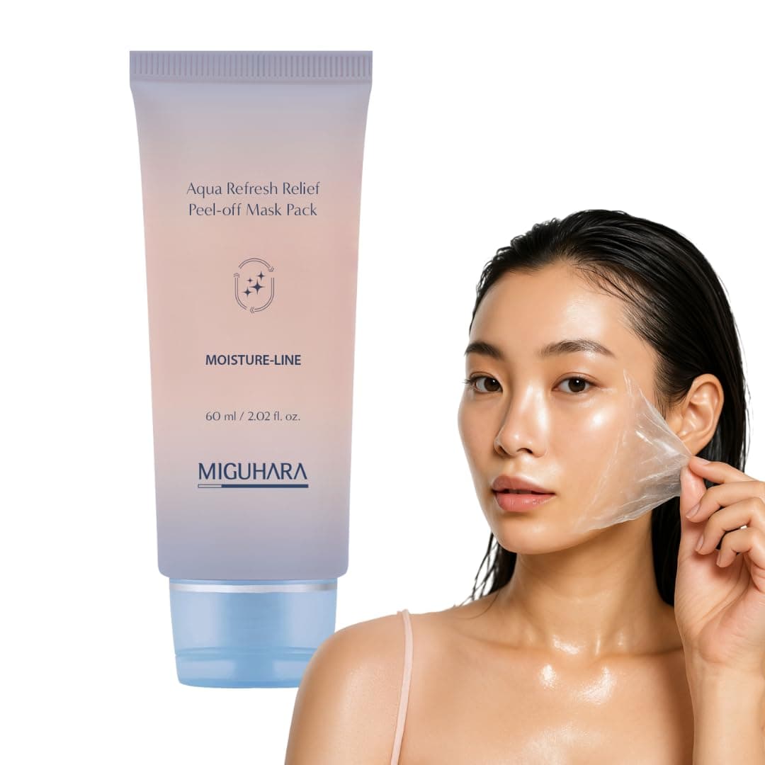 Aqua Refresh Peel-Off Mask Pack, Face Mask with Lacto-PDRN, Botanical & Flower Extracts for a Fresh, Clean Feel and Smooth-Looking Skin Appearance – Korean Skincare (60ml/2.02 fl.oz.)