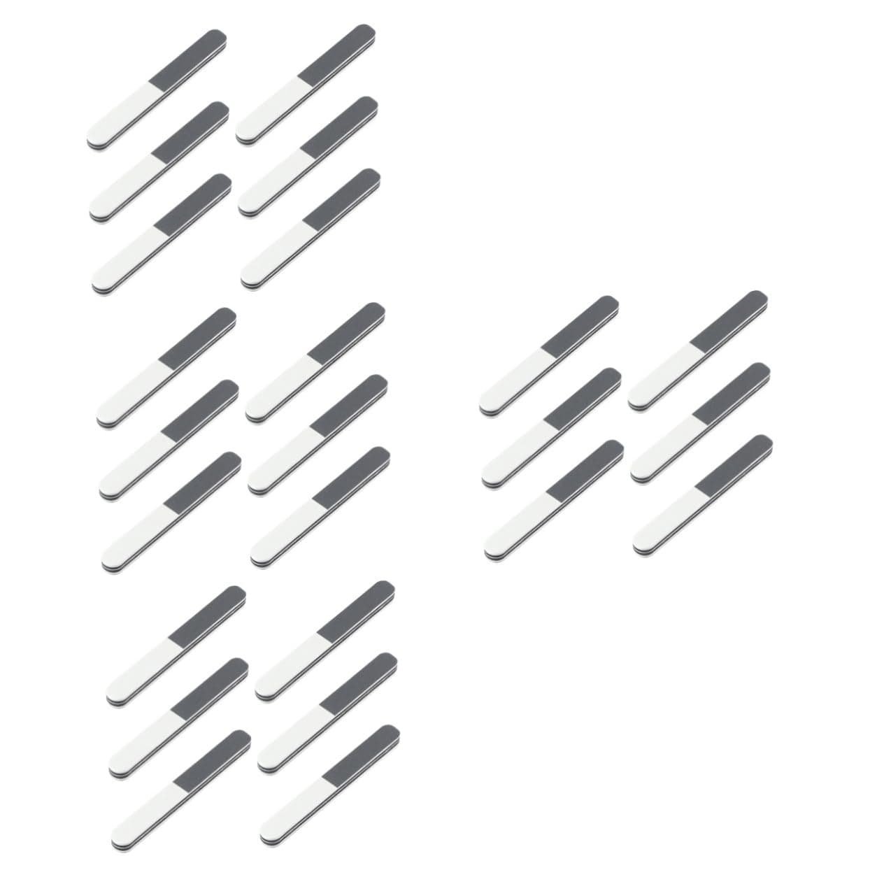 Hemobllo 24 Pcs Model Polishing Tool Model Sanding Tool Manicure Tools Crafts Sticks Micro Mesh Id Badge Holder Retractable Para Uñas Plastic Wood Filler Polishing Sticks Nail Eva Bracket