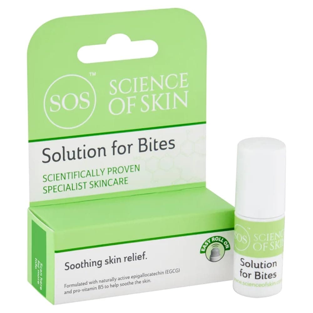 Solution for Bites - Roll On After Bite Relief for Stings, Bites, Itching - Helps to Soothe and Calm Irritated
