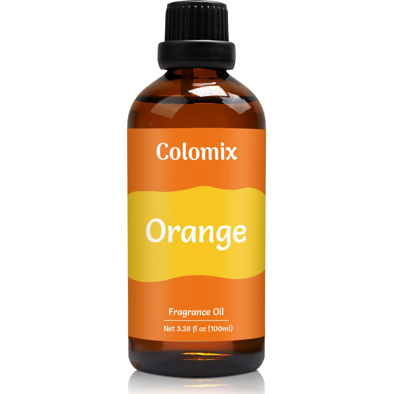 Premium 100ml Orange Fruit Fragrance Oil, Essential Oils for Diffusers for Home, Scented Oil for Candle Making, Soap Supplies and More DIY Projects, Long-Lasting Scent Gift