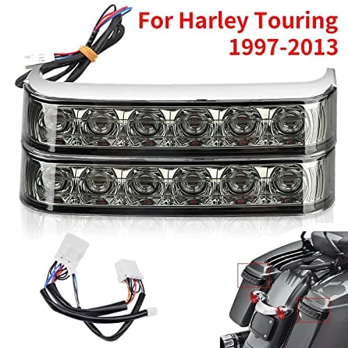 Rear Saddle Bag LED Run Brake Tail Light For Harley Touring Street Glide Road Glide Road King FLHR CVO Electra Glide Ultra Classic Ultra Limited 1997-2013