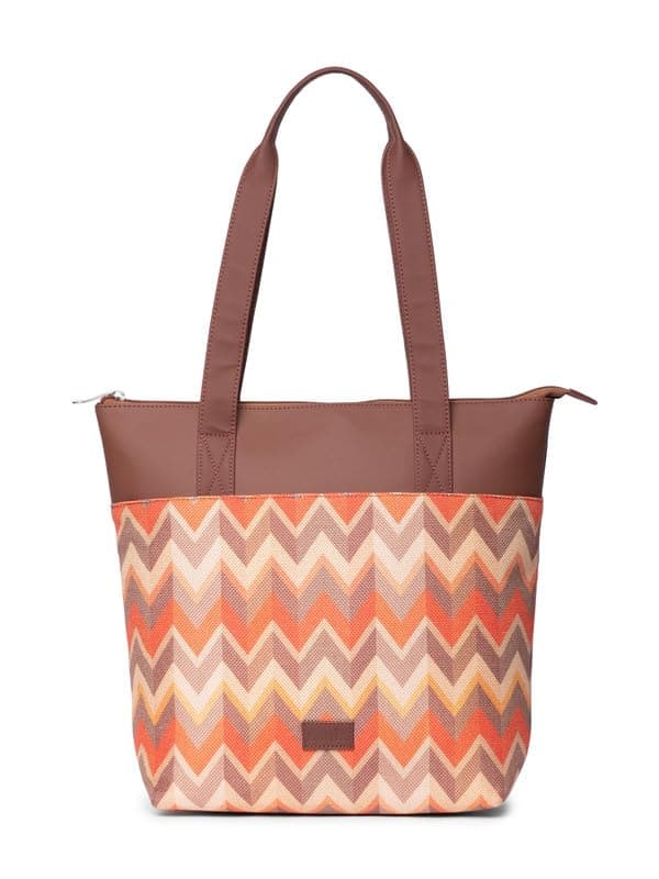 [ZOUK] プリント レディース ジュート 手作り ヴィーガンレザー エブリデイ トート