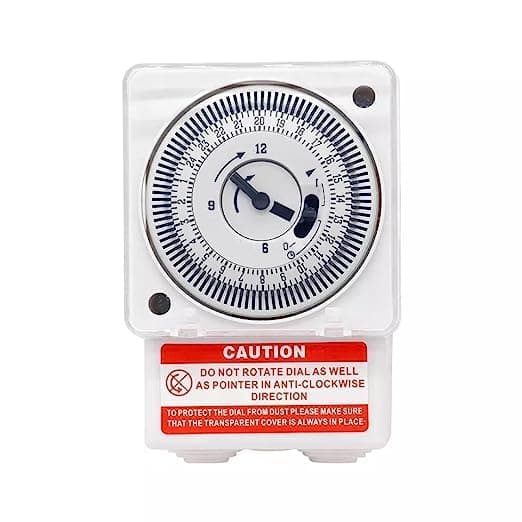 Quick Sense (QS-T11):240 Volt AC Daily Timer Switch Quartz Analog Time Switch Base Mounting Programmable Electronic Timer Switch