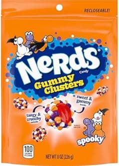 Nerds Spooky Gummy Clusters, Halloween Candy, Nerds Gummy Candies, 8 Ounce Treat Resealable Pouch
