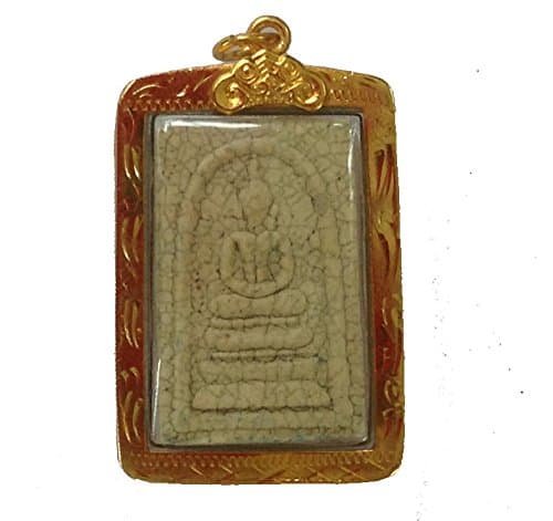 Prasomdaj wat rakang (Protection Thai Amulet) Approximate Size:2.5 Cm W x 3.5 Cm Height