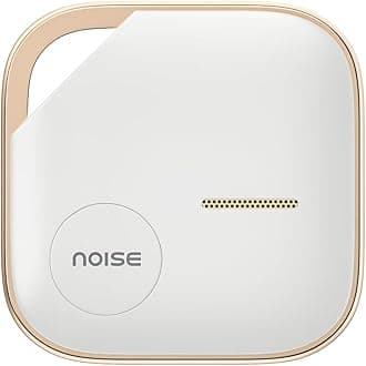 Noise Tag 1: Global Item Tracker Compatible with Android Google Find My Device & Apple Find My Network, 90dB Ring Volume, 30M Outdoor Range,1 Year Battery,Tracking for Keys, Wallets & More (Ivory)
