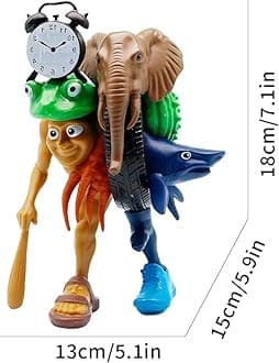 Italian toy Brainrot Action Figures Set,Funny Collectible Figures for Kids & Adults,Tralalero Tralala-Inspired,Creative Shark,Monkey and More Toys,Safe Gifts for Fans Ages 6+ (Fusion Monster)