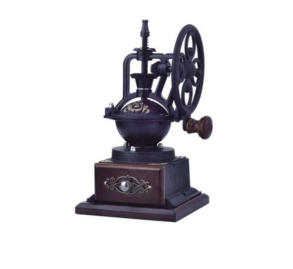 Retro hand-cast blacksmith coffee grinder， manual coffee grinder