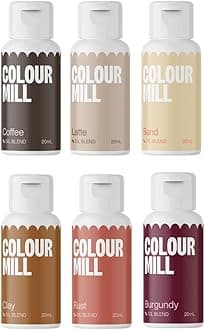 Colour Mill Oil-Based Food Coloring, 20 Milliliters (Outback Pack)