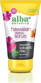 Alba Botanica Hawaiian Detox Scrub, Anti-Pollution Volcanic Clay, 4 Oz