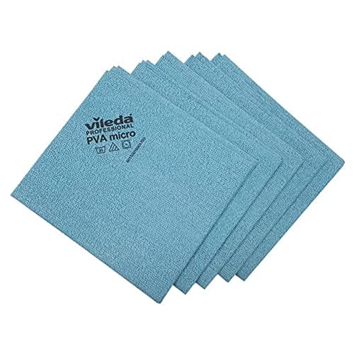 ViledaProfessional - PVA Micro Cloth Blue, 100% Microfibers, for Grease Strains and High Amount of Dirt, Made of PVA for Reduced Friction, 3D Structure That Leave Surfaces Dry and Trace Free