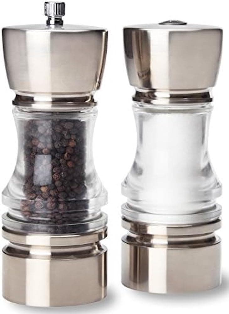 Olde Thompson 6.5" Crown Adjustable Peppermill & Saltshaker Set