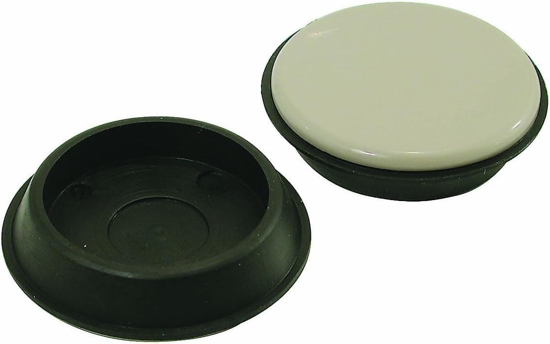 Hardware 9221 1-3/4-Inch Reusable, Round, Slide Glide Furniture Cups, 4-Pack,Black