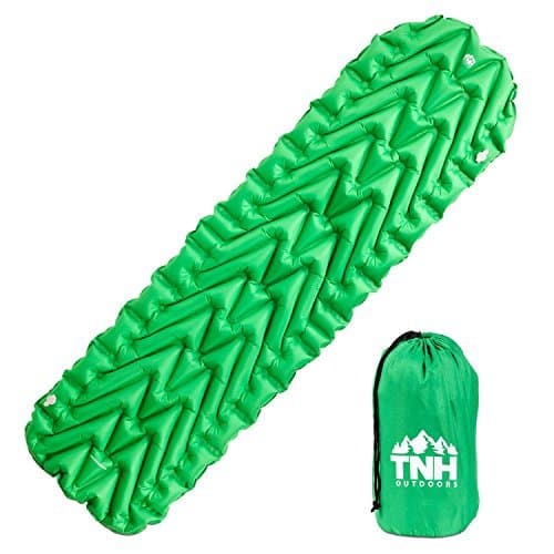 Pet Outdoors Inflating Lightweight Sleeping Pad with 2 Air Chambers Compact Size Inflatable Air Mat