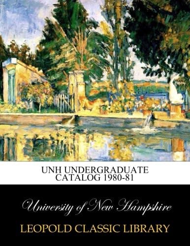 UNH undergraduate catalog 1980-81