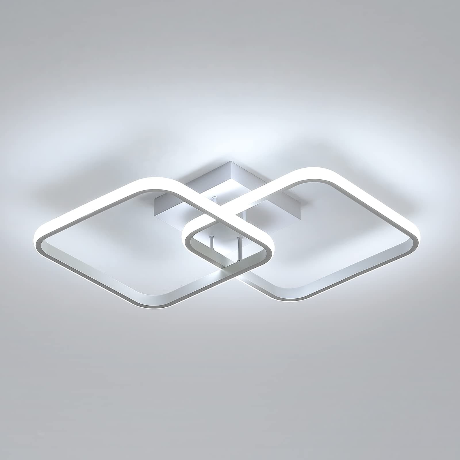 DELIPOP 23 Inch Modern LED Ceiling Light, 42W 6500K Flush Mount Ceiling Light, Acrylic Ceiling Lamp for Hallway, Living Room, Dining Room, Kitchen, Bedroom