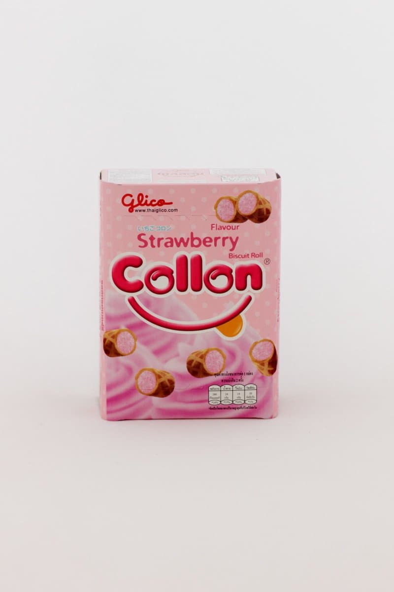 Glico Collon Biscuit Roll Strawberry Flavour - 1.9 Oz (Pack of 2)