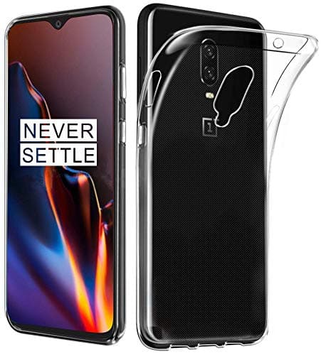 GETE OnePlus 6T Case, Lightweight Soft Clear Slim Crystal Full Body Protection Phone Cases Cover for OnePlus 6T 6.4" (Clear)