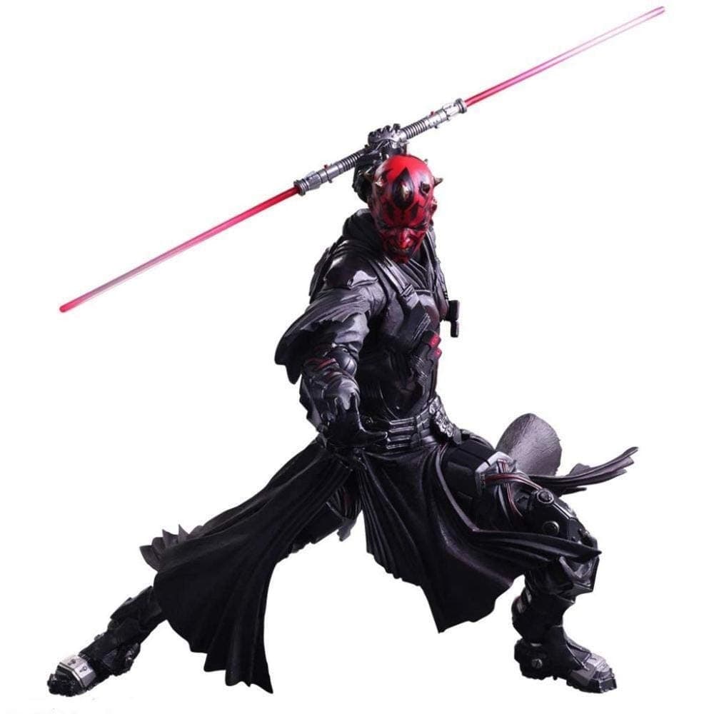 Akbite STAR WARS VARIANT PLAY ARTS Kai Darth Maul PVC Painted Action Figure - Alien War Action Characters - Equipped With Weapons And Replaceable Hands - High 25CM