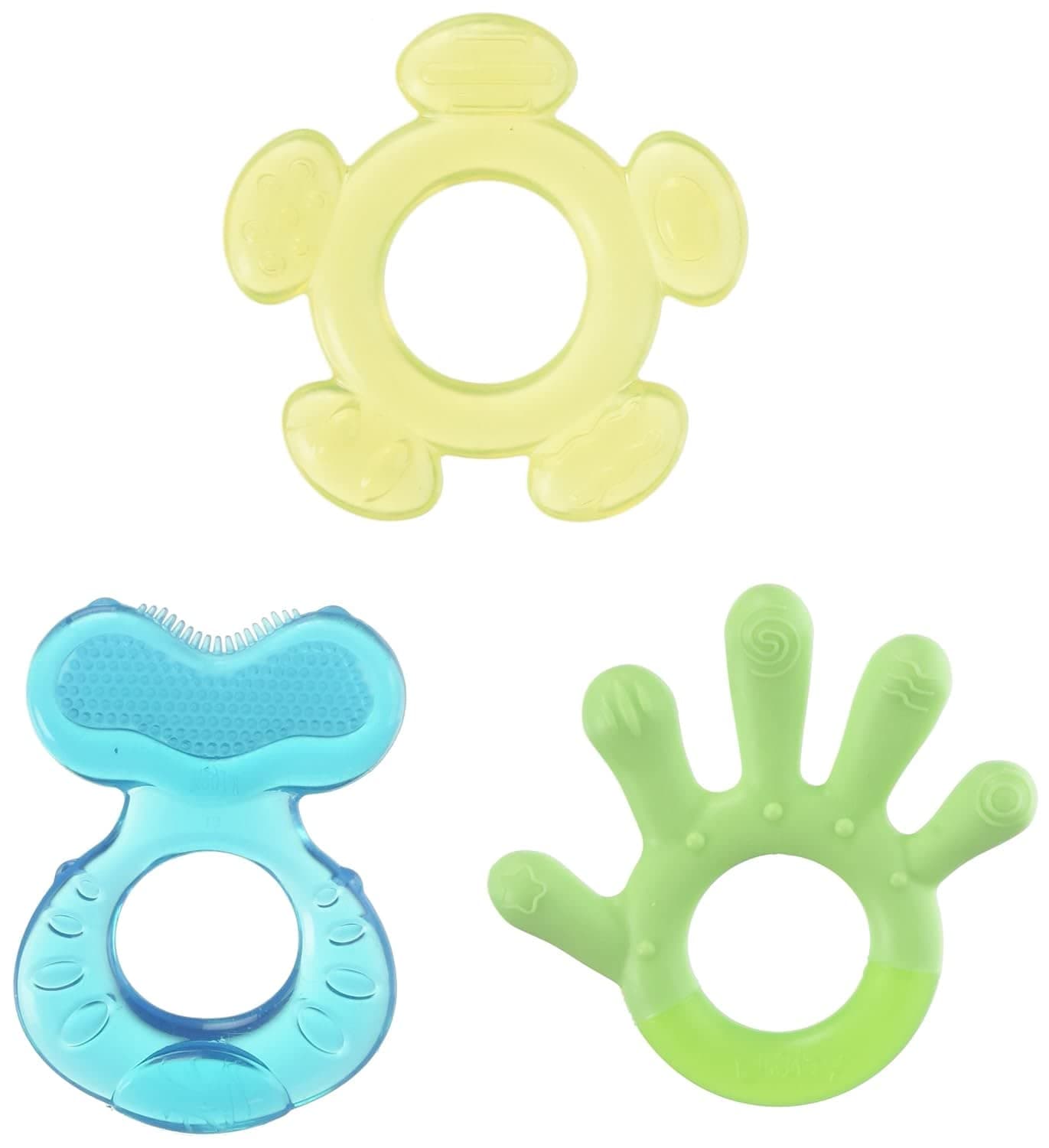 Nuby 3 Step Soothing Teether Set, BPA Free - Colors May Vary.(Pack of 16)