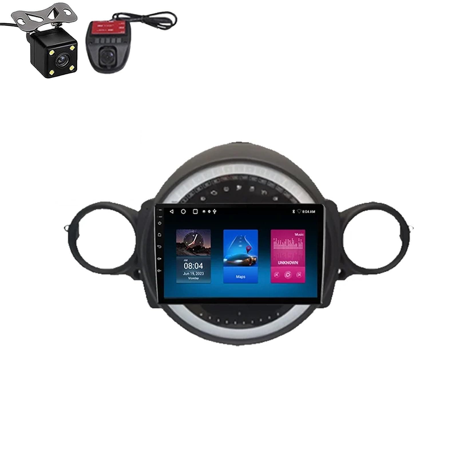 Android 12 Touch Screen Car Stereo 9 Inch Car Stereo Radio Car Accessories Car Radio with And Navigation And Backup Camera For Bmw Mini Cooper R56 R60 2007-2014 (Color : QT1 4Core 1+16G)