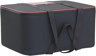 Storite 8 Pack Nylon Big Underbed Storage Bag Moisture Proof Cloth Organizer with Zippered Closure and Handle (BlackRed, 54x46x28cm)
