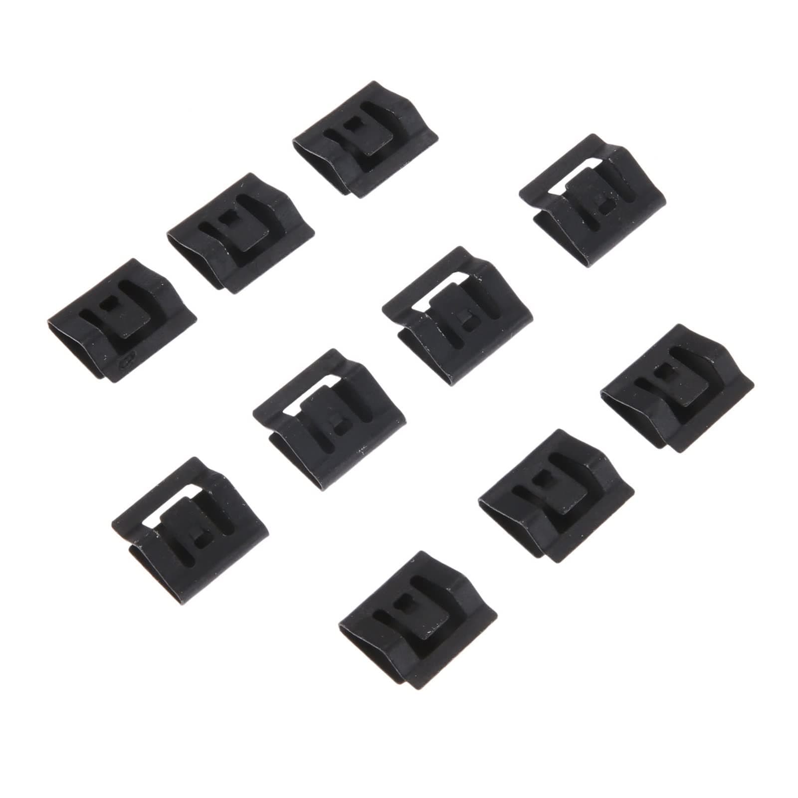 10Pcs Car Console Navig-ation CD Panel Metal Iron Fastener Suitable For Civic Accord Fastener & Clip 14x14mm Black
