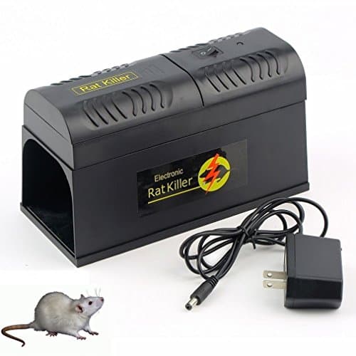 Humane High Voltage Electronic Rat Trap & Electric Mouse Mice Rodent Killer Trap Zapper Pest Control - The Most Powerful Rodent Killer,3 Step Pest Control Plan - Bait - Wait - Eliminate