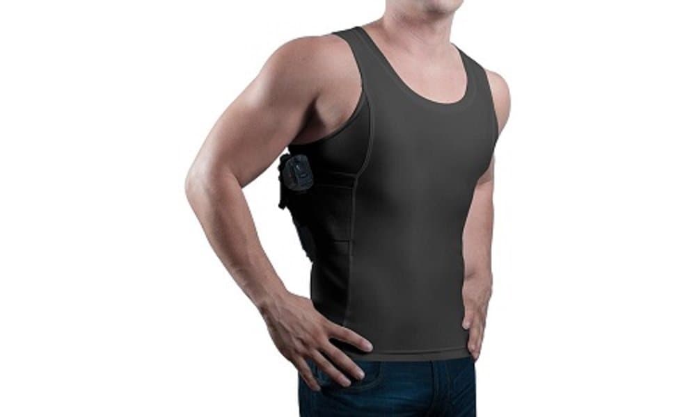 Men Concealed Carry Undershirt Vest Tank TOP