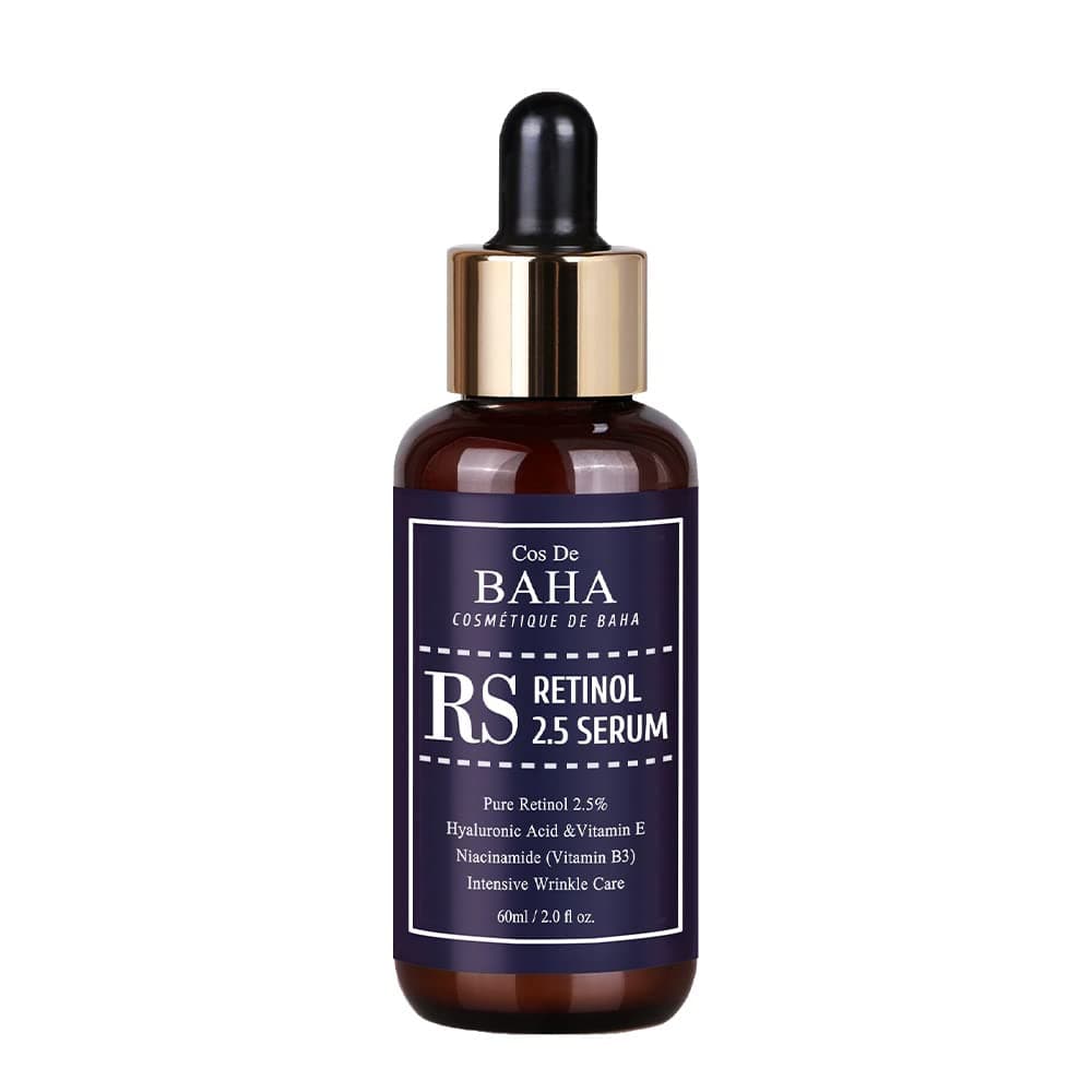 Cos De BAHA RS Retinol 2.5% Vitamin E 2.0 fl oz (60 ml) Beauty Serum, Glossy