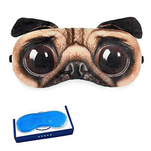 DUNAN Silk Eye Mask Soft Eye Bags Adjustable Sleeping Blindfold for Kids Girls Adult for Yoga Traveling Sleeping Party Hot steam eye mask [Ice patch]164